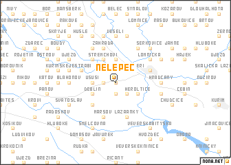 map of Nelepeč