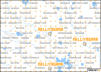 map of Nelliyagama