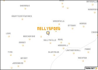 map of Nellysford