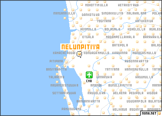 map of Nelunpitiya