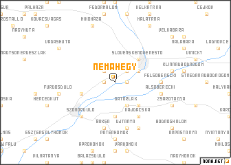 map of Némahegy