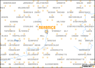 map of Nemanice