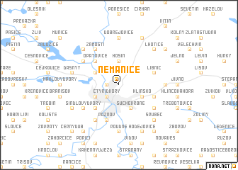 map of Nemanice