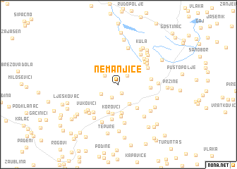 map of Nemanjice