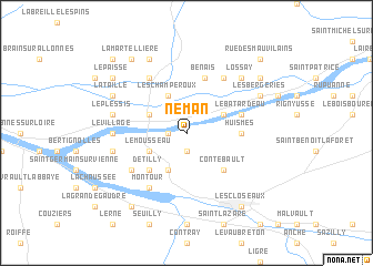 map of Néman