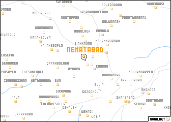 map of Ne‘matābād