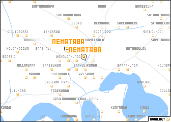 map of Némataba