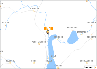map of Néma