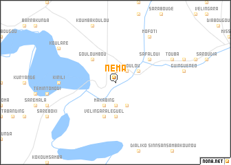 map of Néma