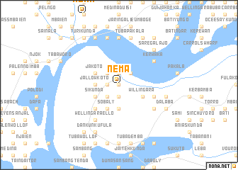 Nema (Gambia, The) map - nona.net