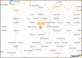 map of Néma