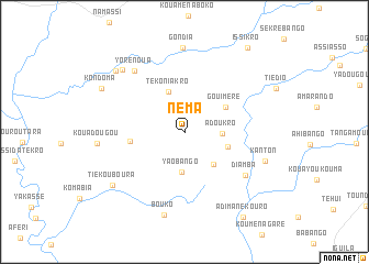 map of Néma
