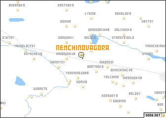 map of Nemchinova Gora