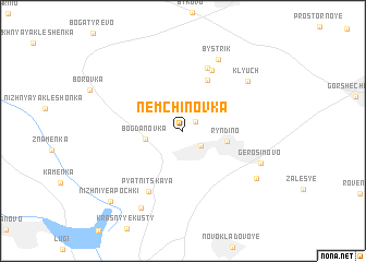 map of Nemchinovka