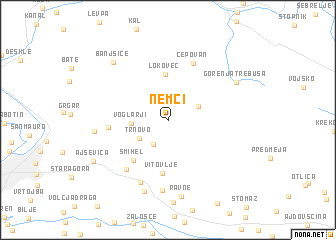 map of Nemci