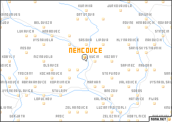 map of Nemcovce