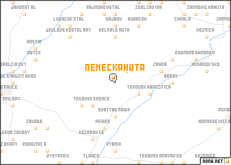 map of Nemecká Huta