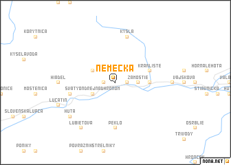 map of Nemecká