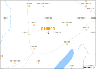 map of Néména