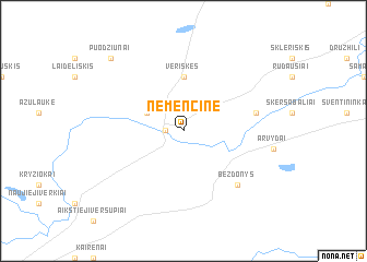 map of Nemenčinė
