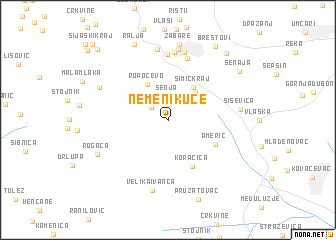 Nemenikuće (Serbia and Montenegro) map - nona.net