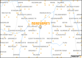 map of Nemesapáti