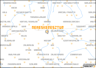 map of Nemeskeresztúr