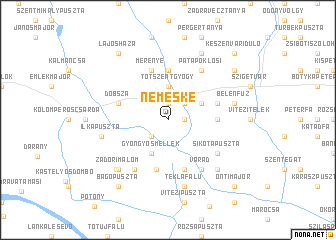 map of Nemeske