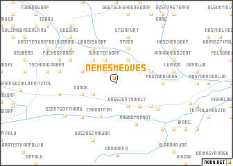 map of Nemesmedves