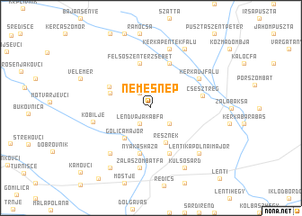 map of Nemesnép