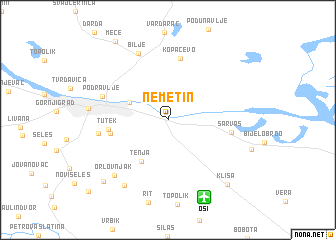 map of Nemetin