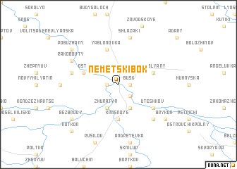 map of Nemetski Bok