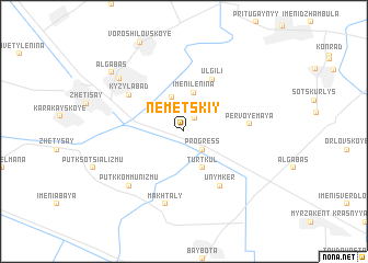 map of Nemetskiy