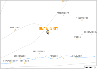 map of Nemetskiy