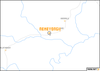 map of Néméyong II
