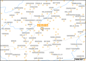 map of Némian