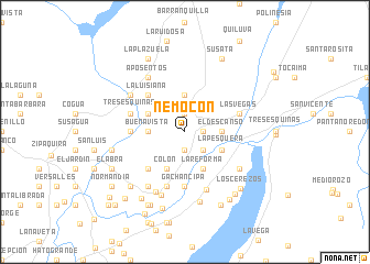 map of Nemocón