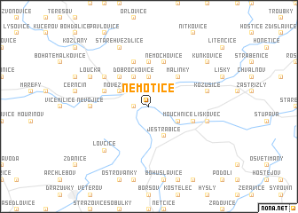 map of Nemotice