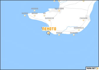 map of Nemoto