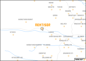 map of Nemţişor