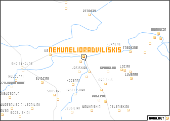 map of Nemunėlio Radviliškis