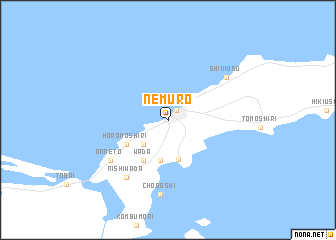 map of Nemuro