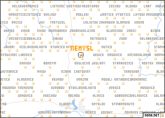 map of Nemyšl