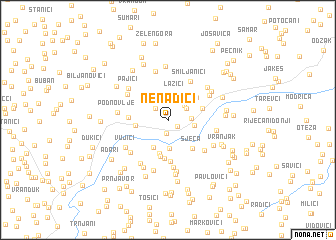map of Nenadići