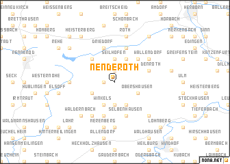 map of Nenderoth