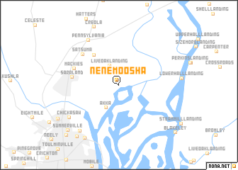 map of Nenemoosha