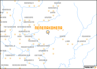 map of Nenenakomena