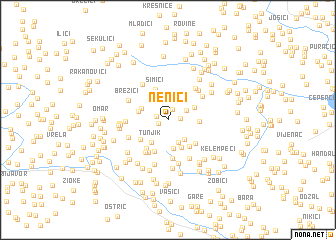 map of Nenići