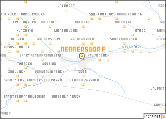 map of Nennersdorf