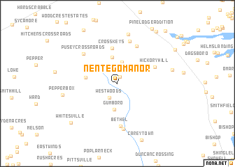 map of Nentego Manor